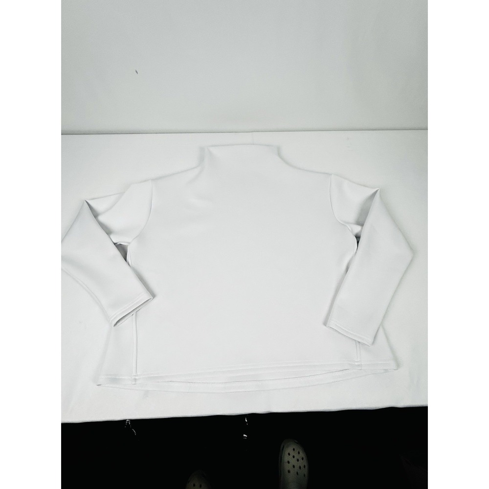 Aday Mock Neck Like a Boss Women's Medium TLS-WHT-96MD